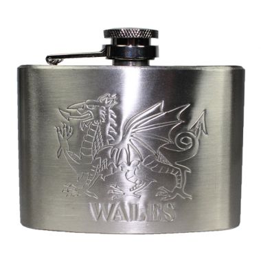 Welsh Dragon Hip Flask - 4oz