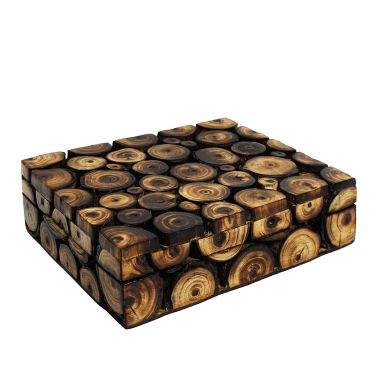 Log Wooden Storage Box