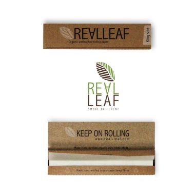 Real Leaf Organic Unbleached King Size Rolling Papers