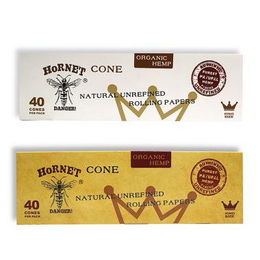 Hornet Organic King Size Pre-Rolled Cones (40 pack)
