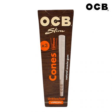 OCB Virgin Unbleached Pre-Rolled Cones (3-Pack)
