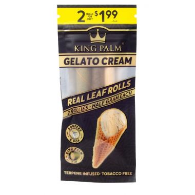 King Palm Terpene Infused Rollies (2 Pack) - Gelato Cream