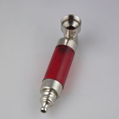 Fat Transparent US Pipe Short - Red