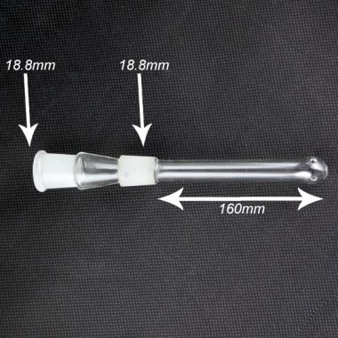 Glass Diffuser Downtube 18.8mm (Stem Only) - 18.8mm x 18.8mm x 160mm