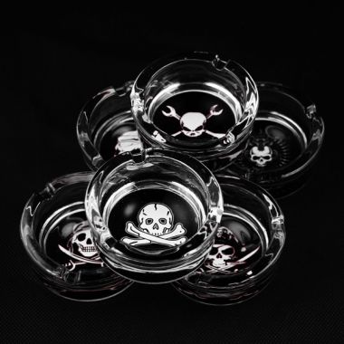 The Skull Collection Glass Ashtrays