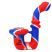 Bounce 13.5cm Silicone Watson Pipe - Red, White & Blue