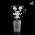 Jaxx USA 'Squed' Clear Glass Bowl - 18.8mm