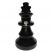 Large Ceramic Chess Piece Bong - Black Queen