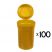 6 Dram Pop Top Vial - Amber - 100 x 6 Dram Vial