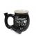 Ceramic Pipe Coffee Mug - Black 'Premium Roast & Toast'