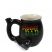 Ceramic Pipe Coffee Mug - Black 'Stoner Dad'