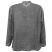 Image 4 of Plain Grey Cotton Grandad Shirt