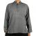 Plain Grey Cotton Grandad Shirt - XL