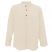 Image 3 of Plain Cream Cotton Grandad Shirt