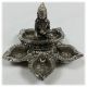 Metal Incense Flower Dish - Buddha