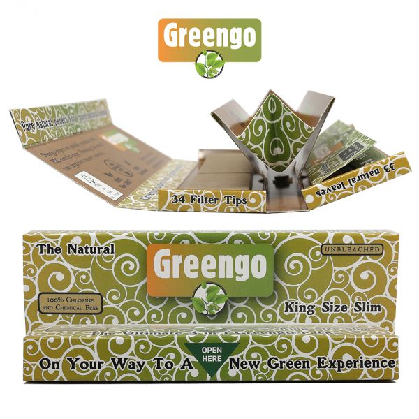 Greengo 3 In 1 Kingsize Slim Rolling Papers Shiva