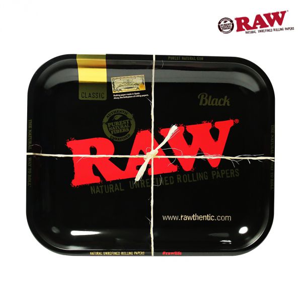 RAW Metal Rolling Tray - Black - SQUARE – R420 Supplies