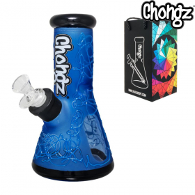 Chongz 20cm "King Slayer" Glass Bong - Blue