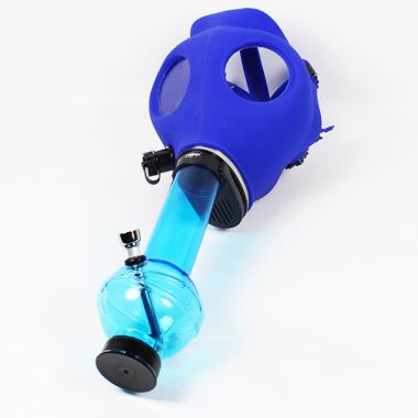 Gas Mask Bong - Blue