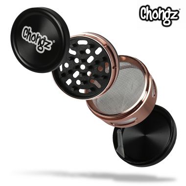 Chongz 'Big Ed' 60mm 4-Part Sifter Grinder - Rose Gold