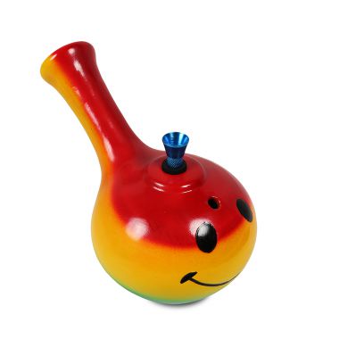 Ceramic Smile Bong - Rasta