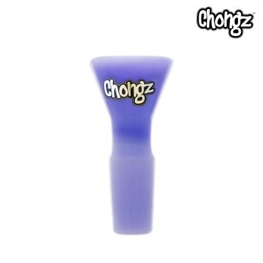 Chongz 'Milk' Male Glass Bowl - 14mm - Purple