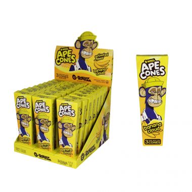 G-ROLLZ Army of Apes Pop Flavour Activated KS Cones (3-Pack) - Banana Cloud