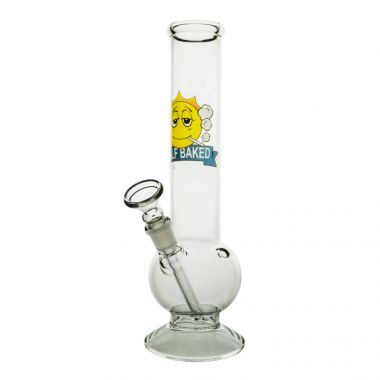 HALF BAKED 'Half Soaked' 26cm Glass Bubble Bong