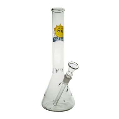 HALF BAKED 'Always Late' 35cm Glass Beaker Bong