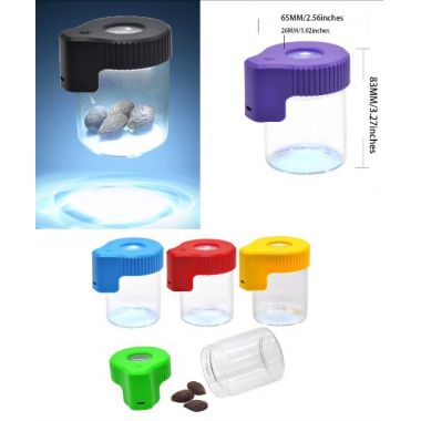 Glass Magnifying Jar with LED