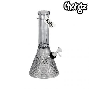 Chongz 30cm "Larry" Smoked Cut Glass Bong