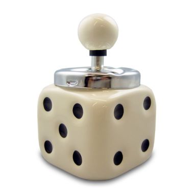 Dice Ashtray - White