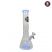 Basil Bush Heavy Duty Glass Ice Bong - Medium - Solid Light Blue