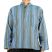 Image 1 of Striped Blue & Green Grandad Shirt